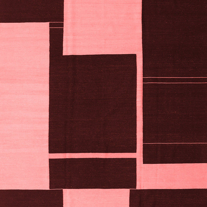 Abstract Red Contemporary Area Rugs