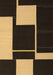 Machine Washable Abstract Brown Contemporary Rug, wshcon2760brn