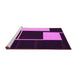 Sideview of Machine Washable Abstract Pink Contemporary Rug, wshcon2760pnk