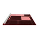 Contemporary Red Washable Rugs