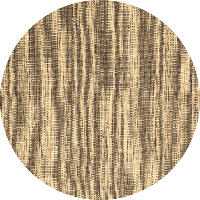 Round Abstract Brown Contemporary Rug, con2761brn