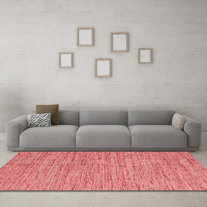 Contemporary Red Washable Rugs
