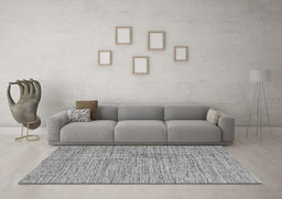 Machine Washable Abstract Gray Contemporary Rug in a Living Room,, wshcon2761gry