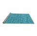 Sideview of Machine Washable Abstract Light Blue Contemporary Rug, wshcon2761lblu