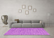 Machine Washable Abstract Pink Contemporary Rug in a Living Room, wshcon2761pnk