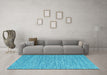 Machine Washable Abstract Light Blue Contemporary Rug in a Living Room, wshcon2761lblu