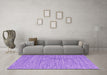 Machine Washable Abstract Purple Contemporary Area Rugs in a Living Room, wshcon2761pur