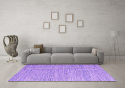 Machine Washable Abstract Purple Contemporary Area Rugs in a Living Room, wshcon2762pur