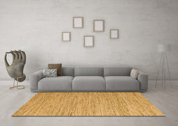 Machine Washable Abstract Orange Contemporary Area Rugs in a Living Room, wshcon2762org