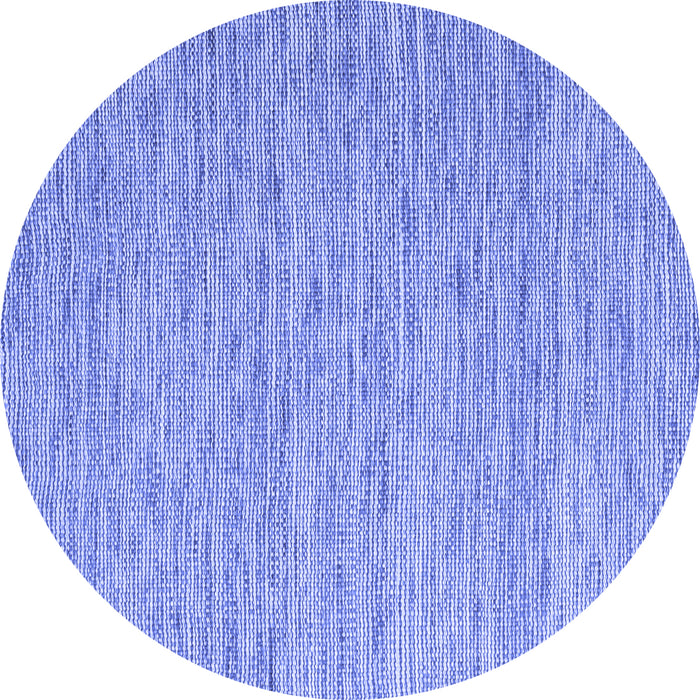 Round Machine Washable Abstract Blue Contemporary Rug, wshcon2762blu