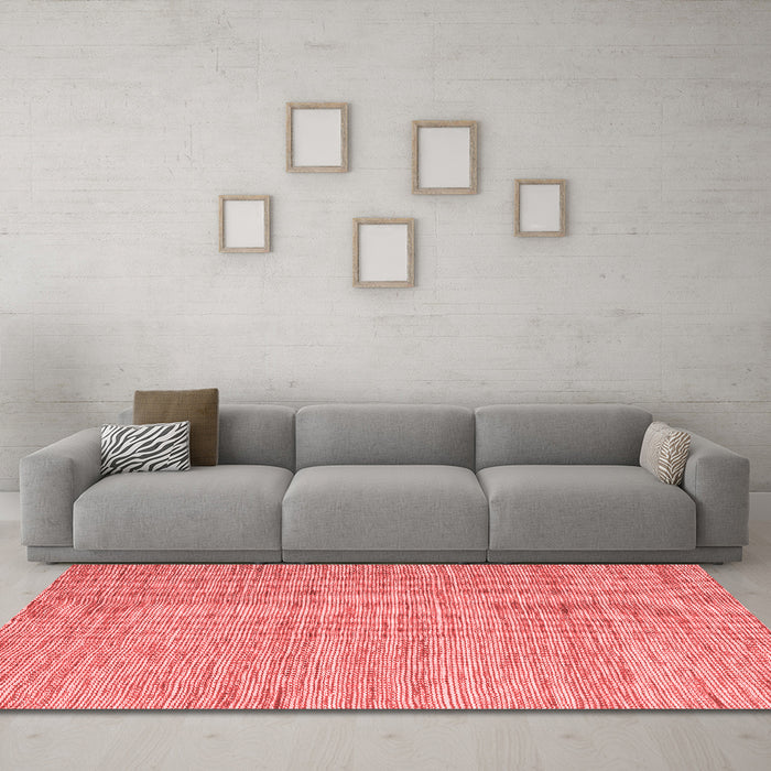 Contemporary Red Washable Rugs