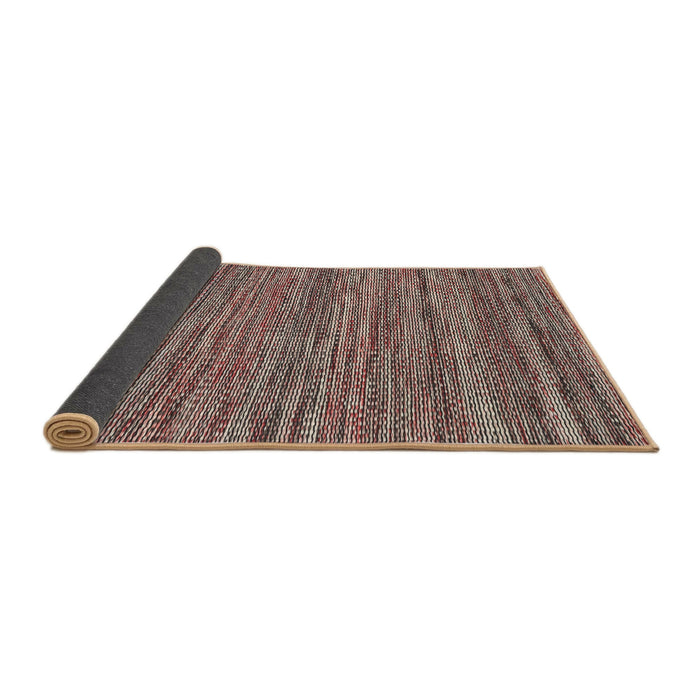 Thickness of Contemporary Dark Salmon Pink Modern Rug, con2763