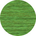 Square Abstract Green Contemporary Rug, con2763grn