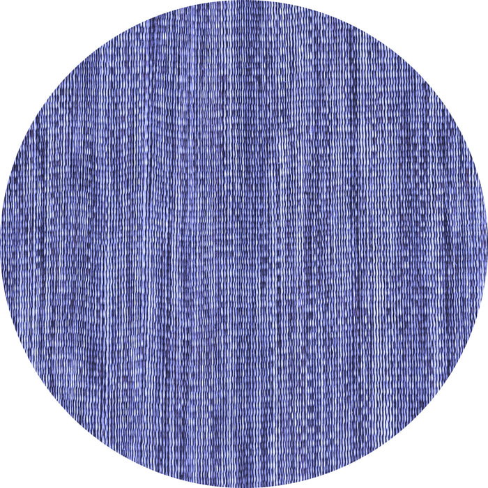 Round Machine Washable Abstract Blue Contemporary Rug, wshcon2763blu