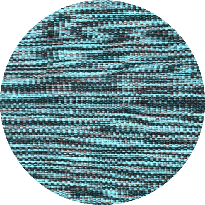 Round Abstract Light Blue Contemporary Rug, con2763lblu