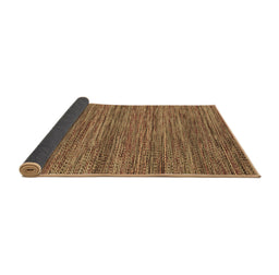 Sideview of Abstract Brown Contemporary Rug, con2763brn