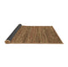 Sideview of Abstract Brown Contemporary Rug, con2763brn