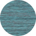Round Machine Washable Abstract Light Blue Contemporary Rug, wshcon2763lblu