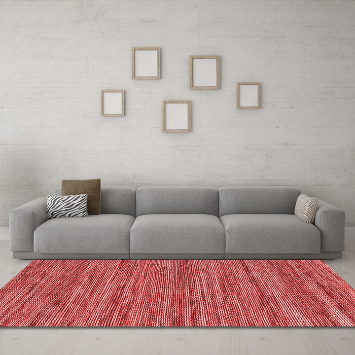 Contemporary Red Washable Rugs