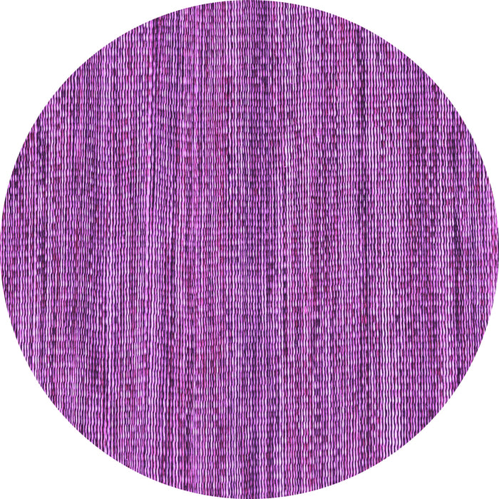 Round Abstract Purple Contemporary Rug, con2763pur