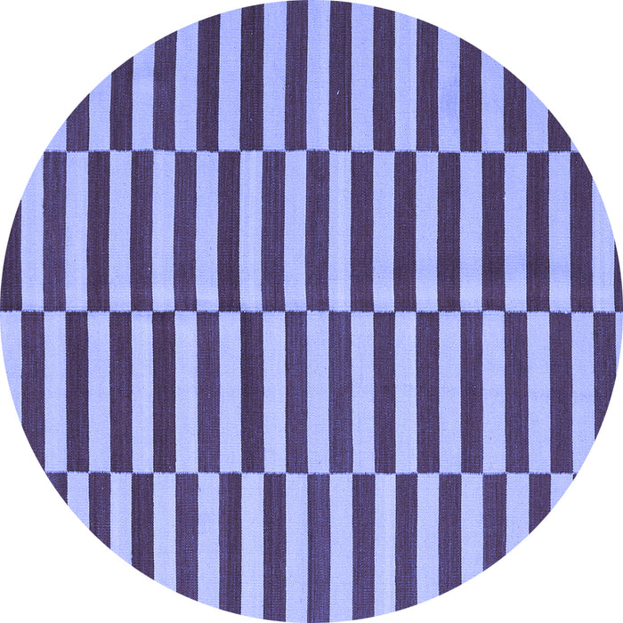 Round Oriental Blue Traditional Rug, con2764blu