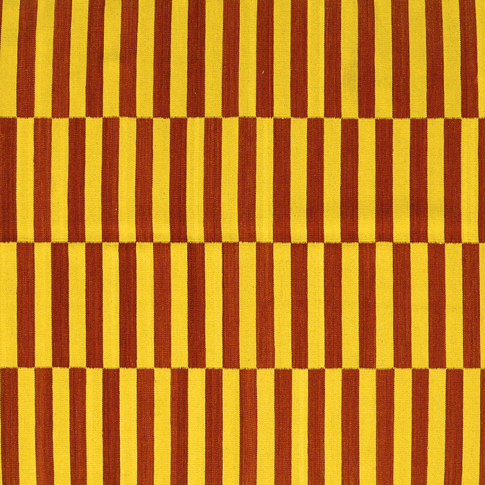 Square Oriental Yellow Traditional Rug, con2764yw