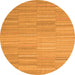 Square Abstract Orange Contemporary Rug, con2765org