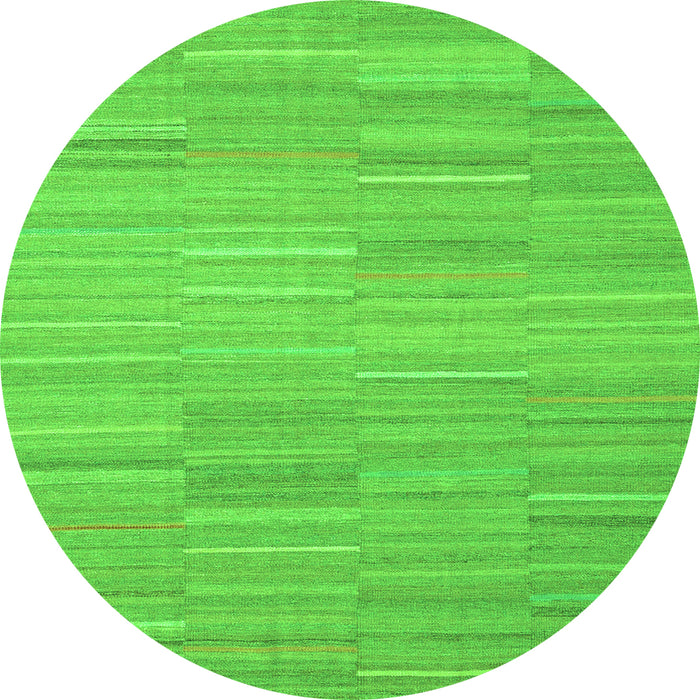 Square Abstract Green Contemporary Rug, con2765grn