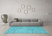 Machine Washable Abstract Light Blue Contemporary Rug in a Living Room, wshcon2765lblu