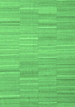 Abstract Emerald Green Contemporary Rug, con2765emgrn