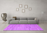 Machine Washable Abstract Purple Contemporary Rug, wshcon2765pur