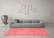 Contemporary Red Washable Rugs