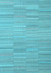 Abstract Light Blue Contemporary Rug, con2765lblu