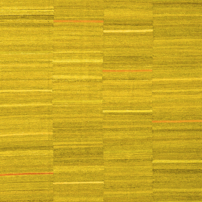 Abstract Yellow Contemporary Rug, con2765yw