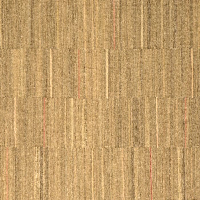 Square Abstract Brown Contemporary Rug, con2765brn