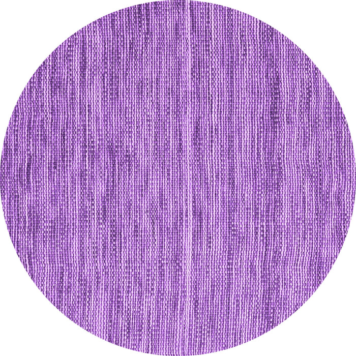 Round Abstract Purple Contemporary Rug, con2766pur