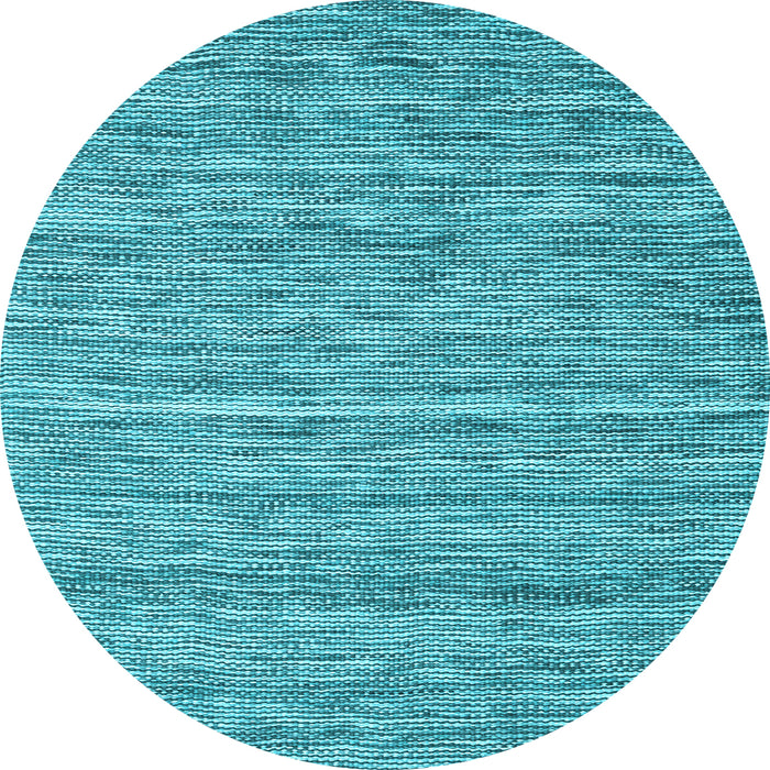 Round Abstract Light Blue Contemporary Rug, con2766lblu