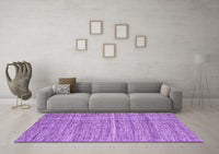 Machine Washable Abstract Purple Contemporary Rug, wshcon2766pur