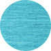 Round Machine Washable Abstract Light Blue Contemporary Rug, wshcon2767lblu