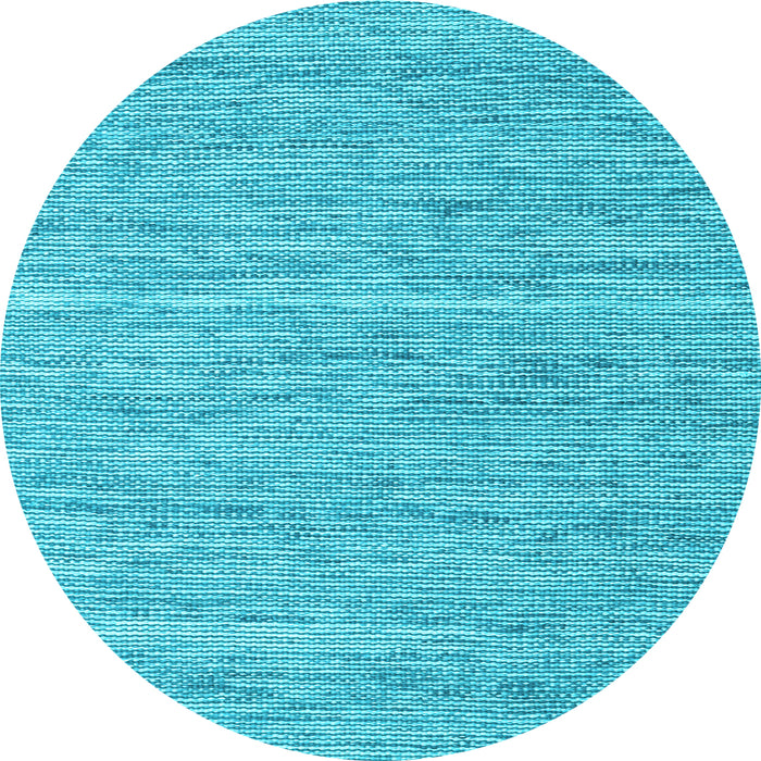 Round Abstract Light Blue Contemporary Rug, con2767lblu
