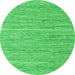 Square Abstract Green Contemporary Rug, con2767grn