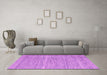 Machine Washable Abstract Pink Contemporary Rug in a Living Room, wshcon2767pnk