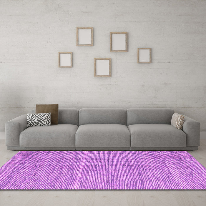 Machine Washable Abstract Pink Contemporary Rug in a Living Room, wshcon2767pnk