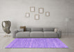 Machine Washable Abstract Purple Contemporary Area Rugs in a Living Room, wshcon2767pur