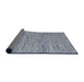 Thickness of Contemporary Purple Navy Blue Modern Rug, con2768