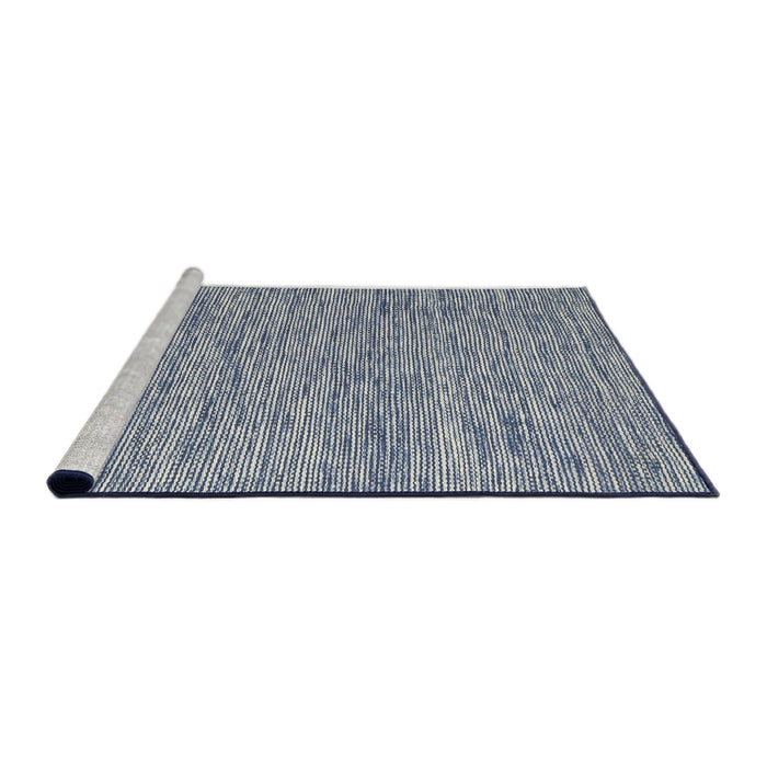 Serging Thickness of Machine Washable Contemporary Purple Navy Blue Rug, wshcon2768