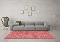 Machine Washable Abstract Red Contemporary Rug, wshcon2768red