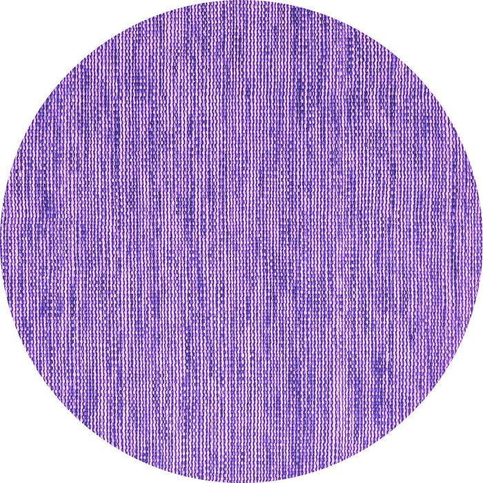 Round Abstract Purple Contemporary Rug, con2768pur
