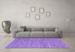 Machine Washable Abstract Purple Contemporary Area Rugs in a Living Room, wshcon2768pur