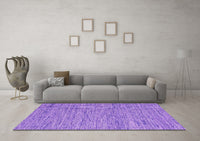 Machine Washable Abstract Purple Contemporary Rug, wshcon2768pur